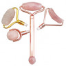 10008aa0e8adee491653626ff8d8c9f6 Массажер ролик, 1 роллер, 4 насадки (роз.кварц)