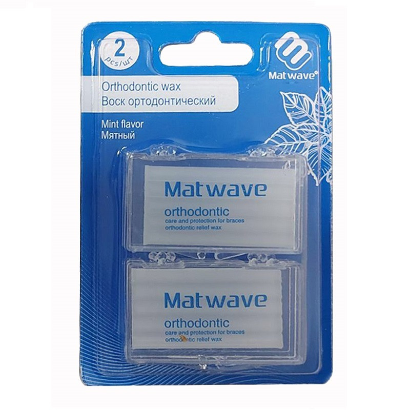 01-00006935 Воск ортодонтический Matwave, мятный, 2 шт