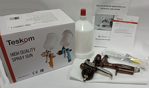 Краскопульт TESKOM PRD 715 APR 1,4 дюза, коричневый