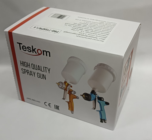 Краскопульт TESKOM PRD 715 APR 1,4 дюза, коричневый